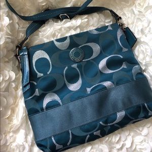 Teal/Green Coach Crossbody